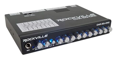 معادل صوت السيارة من Rockville CAR-EQ-Oke ذو 7 نطاقات مع بلوتوث، ومدخل ميكروفون مع صدى، وسائق خط 7 فولت، وكاريوكي السيارة وحفلات الباب الخلفي in Kuwait