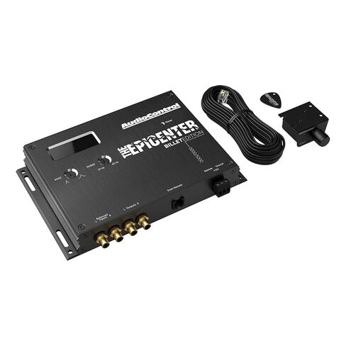 AudioControl The EPICENTER Billet LE Limited Edition معالج استعادة الجهير الرقمي، معزز صوت الجهير للسيارة مع مقبض التحكم عن بعد السلكي المتضمن في لوحة القيادة، ParaBASS، مرشح دون سرعة الصوت in Saudi Arabia