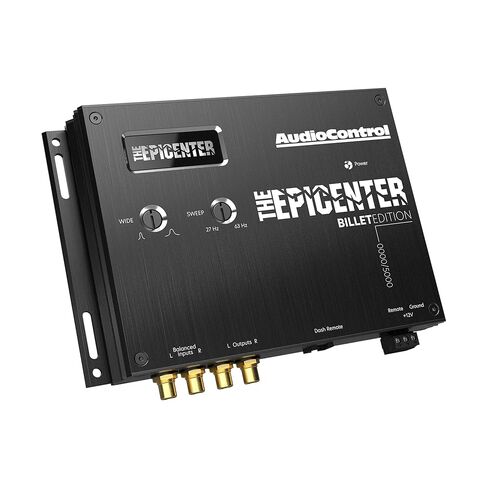 AudioControl The EPICENTER Billet LE Limited Edition معالج استعادة الجهير الرقمي، معزز صوت الجهير للسيارة مع مقبض التحكم عن بعد السلكي المتضمن في لوحة القيادة، ParaBASS، مرشح دون سرعة الصوت in Saudi Arabia