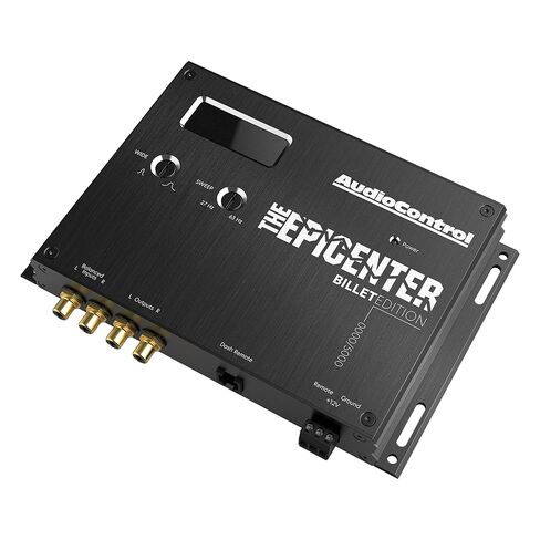 AudioControl The EPICENTER Billet LE Limited Edition معالج استعادة الجهير الرقمي، معزز صوت الجهير للسيارة مع مقبض التحكم عن بعد السلكي المتضمن في لوحة القيادة، ParaBASS، مرشح دون سرعة الصوت in Saudi Arabia