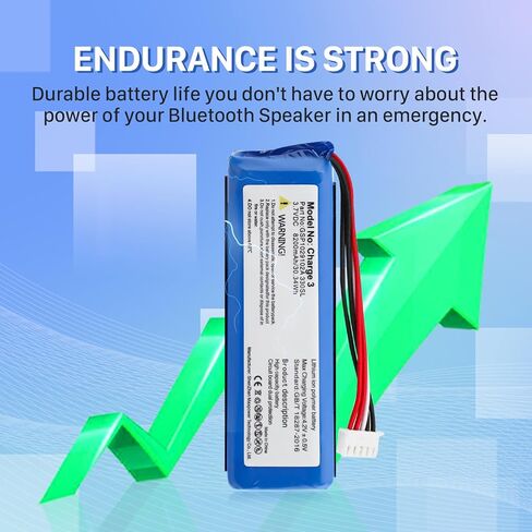 Battery for Charge 3, [2026 New Upgrade] 8200mAh Ultra High Capacity Li-Polymer Battery Replacement Compatible with Charge 3,GSP1029102A 330SL Speaker with Repair Tool Kit in Saudi Arabia