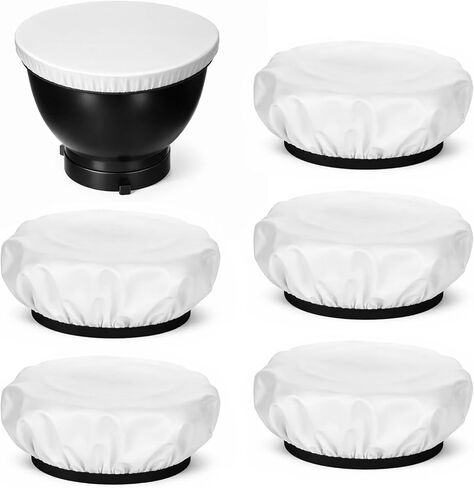 5Pcs 7"/18cm Light Diffuser, Diffusers Lamp Sock Covers, White Lamp Shade Diffuser Sock for Studio Strobe Reflectors Video Shooting Soften The Light-Output in Saudi Arabia