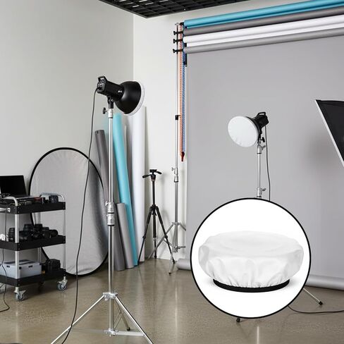 5Pcs 7"/18cm Light Diffuser, Diffusers Lamp Sock Covers, White Lamp Shade Diffuser Sock for Studio Strobe Reflectors Video Shooting Soften The Light-Output in Saudi Arabia