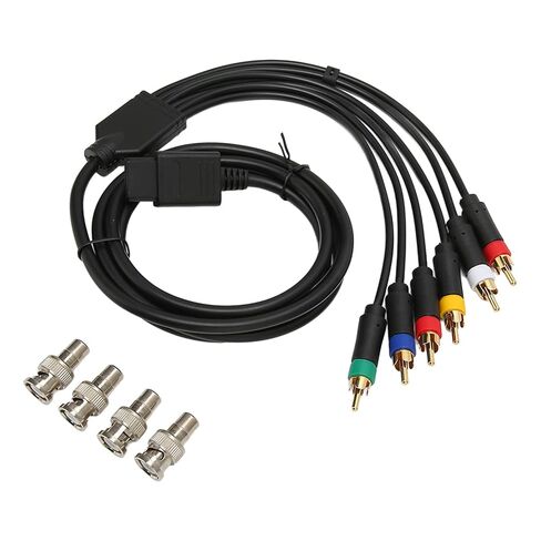 RGB RGBS Composite Cable Cord Wire for N64 SFC with 4 BNC Heads High Flexibility Soft Stable Component AV Cable in Saudi Arabia