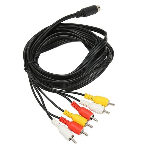 SUNGOOYUE Mini DIN to 6 Cable, 9 Pin to AV Composite Video Audio Cable with Clear Signal, for Digital Camcorders DVD Players TV Monitors in Saudi Arabia