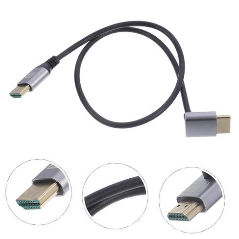 BESPORTBLE 8k High-Definition Male to Male Video Cable with Upward Angled Connector 1 Meter Length for Tv, Monitor, Computer and Projector Compatibility in Saudi Arabia