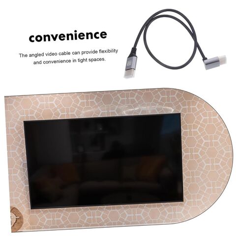 OUNONA 8k High .1 Male to Male Video Connector Cable 1 Meter Upward Right Angle for Tv Monitor Laptop Accessory in Saudi Arabia