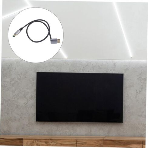 OUNONA 8k High .1 Male to Male Video Connector Cable 1 Meter Upward Right Angle for Tv Monitor Laptop Accessory in Saudi Arabia