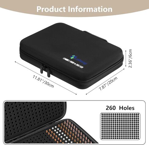 260 Round 9MM Ammo Case Travel Safe Storage Box Compatible with Luger, Parabllum, Makaro, 45 ACP, 380 ACP, 32 ACP, 30 Luger, 40 S&W in Saudi Arabia