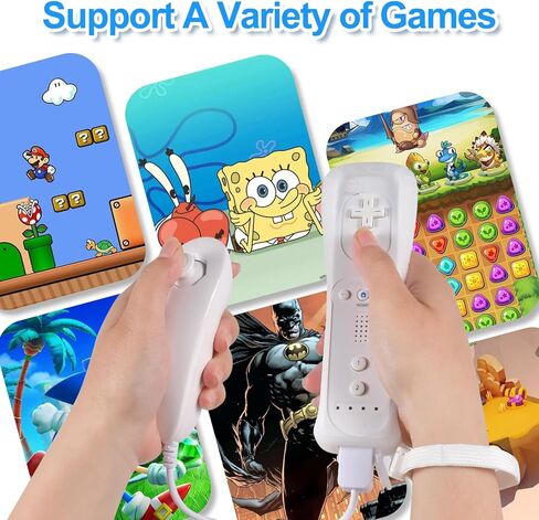 جهاز تحكم عن بعد لجهاز Wii، وحدة تحكم Wii عن بعد مع وحدة تحكم Nunchuck Wii، جهاز تحكم Wii ريترو وأجهزة تحكم Nunchuck مع حافظة من السيليكون وحزام لجهاز Wii وWii U in Kuwait