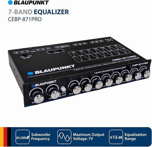 BLAUPUNKT CEBP-871PRO 7 Band Compact Equalizer Maximum Output Voltage 7V RMS in Saudi Arabia