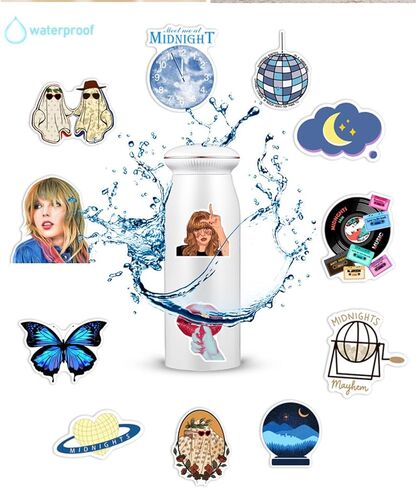 100Pcs Taylor Swift Stickers, Cool Music Singer Waterproof Vinyl Decal for Adult Teen Girl Kids Laptop Travel Case Phone Bike Water Bottle Guitar Computer Skateboard Notebook Scrapbook in Kuwait