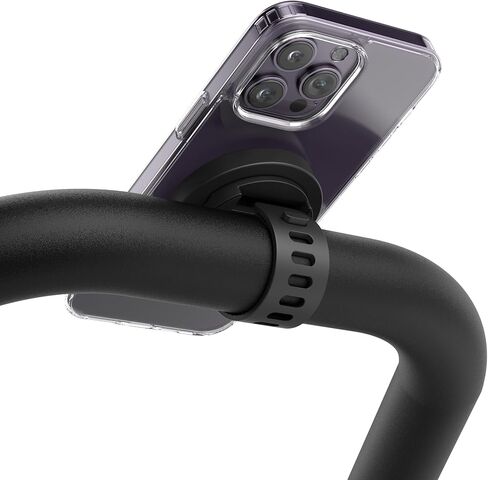 ENCASED Magnetic Phone Holder for Stroller Bar, Compatible with MagSafe, Secure Mount Adjustable Strap, Strong Magnets, for Peloton Bike Handlebars in Saudi Arabia