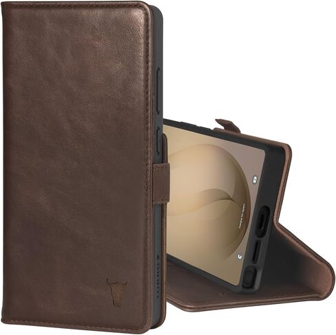 TORRO Leather Case Compatible with Samsung Galaxy S26 Ultra 5G 2026 - Premium Leather Wallet Case with Kickstand and Card Slots (Black) in Saudi Arabia