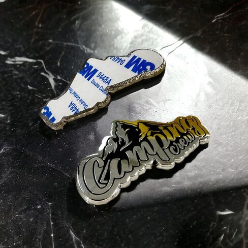 Outdoor Emblems Metal Decal for Car - Mountain Snow Tree Emblem - Adventure Decor for Camper Accessories in Saudi Arabia
