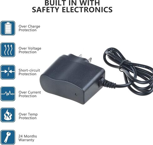 AC Power Adapter Replacement for RadioShack PRO-668 Handheld iScan Digital Trunking Scanner in Saudi Arabia