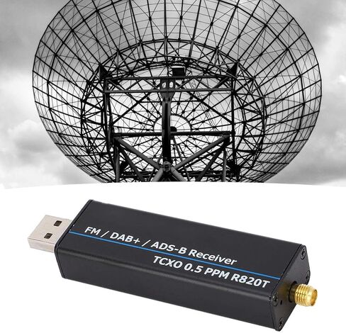 RTL SDR Receiver Radio Software Defined Kit Frequency Scanner 100kHz–1766MHz with RTL2832U R820T2 Chipset 0.5 PPM TCXO in Saudi Arabia