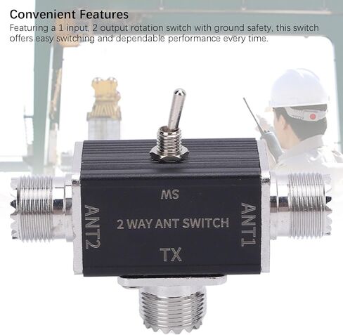 2 Way CB HAM Antenna Switch,100W SO 239 Connector Antennae Switch for 1 to 30MHz HAM CB HF VHF UHF Radio in Saudi Arabia