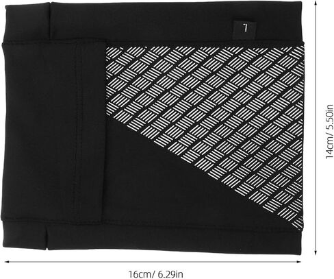 FOMIYES Reflective Running Sports Armband Phone Sleeve Lightweight Mobile Phone Pouch for Cycling and Workout, Black L Size in Saudi Arabia