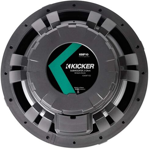 Kicker 45KMF102 10" Free Air Marine Subwoofer Sub KMF10+Charcoal Grille w/LED's in Saudi Arabia