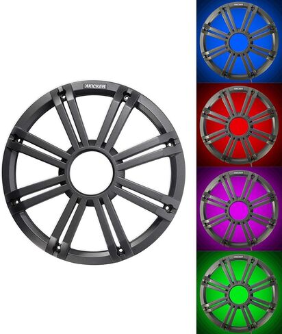 Kicker 45KMF102 10" Free Air Marine Subwoofer Sub KMF10+Charcoal Grille w/LED's in Saudi Arabia
