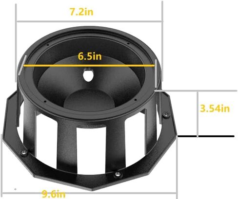 1pcs 6.5 Inch Speaker Enclosure, Speaker Boxes with Inner Bracket Work with UTVs,Golf Carts. in Kuwait
