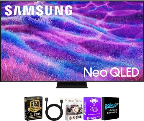 Samsung Neo QLED QN80F Series 4K Vision AI Mini LED Smart TV 2025 HDR Dolby Atmos 120Hz WiFi Bluetooth SmartThings Gaming Hub Smart Television Streaming Ready (55) in Saudi Arabia