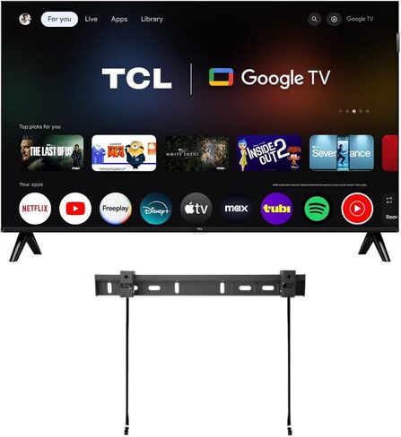 TCL 43" Class Q3K Series 1080P Full HD QLED, HDR 10, HVA Panel, Motion Rate 120, 60Hz, Bluetooth, FullView + Free Wall Mount (2025) (Renewed) in Saudi Arabia
