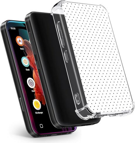 حافظة لجهاز innioasis G1 G3 Mp3 Player، غطاء شفاف من مادة TPU لمشغل Mp3 مضاد للخدش وممتص للصدمات مقاس 4.0 بوصة شفاف كريستالي. (زهرة-أ) in Kuwait