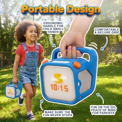 Silicone Protective Case Compatible with Yoto Player (3rd Gen.), Blue Anti Slip Skin Cover Compatible with Yoto Adventure Jacket, Bumps and Wear, Silicone Cover with Easy to Carry Handle in Saudi Arabia