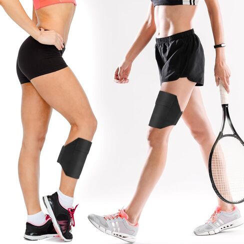 2PCS Cell Phone Leg Straps, Black Leg Phone Holder, Adjustable Cellphone Leg-Band for Women and Men, Non Slip Smartphone Armband for Running, Hiking, Equestrian, Motorcycle, Workout, Walking, Hiking in Saudi Arabia