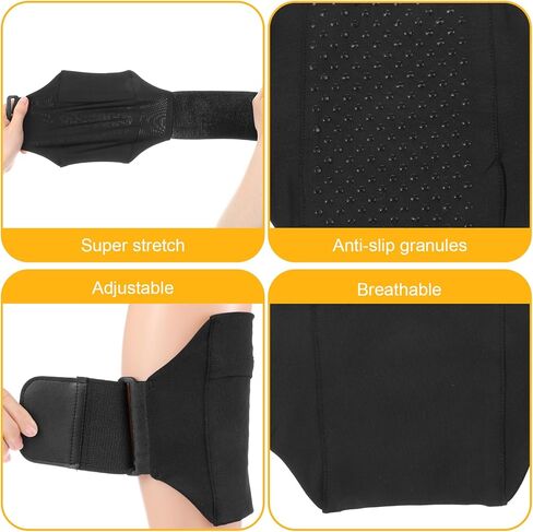 2PCS Cell Phone Leg Straps, Black Leg Phone Holder, Adjustable Cellphone Leg-Band for Women and Men, Non Slip Smartphone Armband for Running, Hiking, Equestrian, Motorcycle, Workout, Walking, Hiking in Saudi Arabia