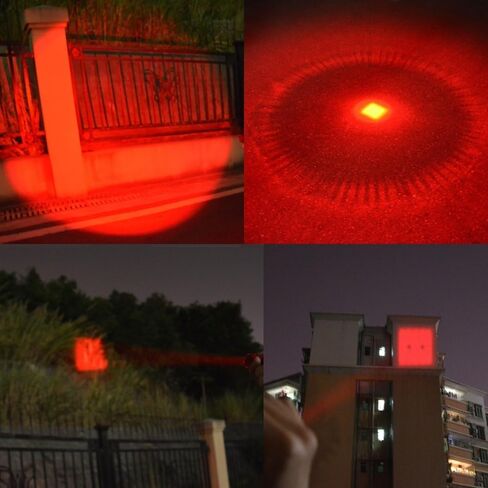 2 Pack Red Light Flashlight Single Mode Red LED Flashlight One Mode Zoomable Night Light Torch for Night Observation and Astronomy Aviation in Saudi Arabia