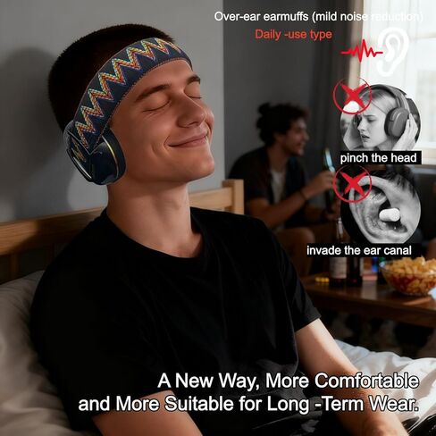 Sleep Earmuffs - Non-Invasive (No Ear Canal Insertion), Soft Touch, Noise Blocking for Studying & Work Focus in Saudi Arabia