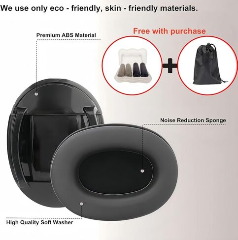 Sleep Earmuffs - Non-Invasive (No Ear Canal Insertion), Soft Touch, Noise Blocking for Studying & Work Focus in Saudi Arabia