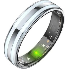 Smart Ring Ultra Narrow Heart Rate Monitor Slim Comfortable Sleep Ring Health Fitness Tracker Pedometer Step Counter Calories Waterproof Ladies Smart Rings for Women Men Anillo Inteligente in Saudi Arabia