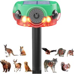 ChunHee Outdoor Motion Sensor Alarm, Barking Dog Alarm with 360° Detection, Supports Voice Recording, Adjustable Volume, 120dB Motion Activated Alarm for Home, Garden, Yard, Farm – 1 Pack in Kuwait