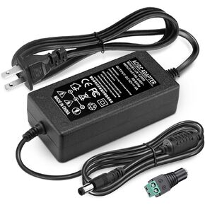 DC 12V 5A Power Supply Adapter Converter Transformer 60W AC 100-240V Input 50/60hz with 12 Volt 5 Amp 5.5x2.5mm DC Output Jack for 5050 3528 LED Strip Module Light, DVR NVR CCTV Security Cameras in Saudi Arabia