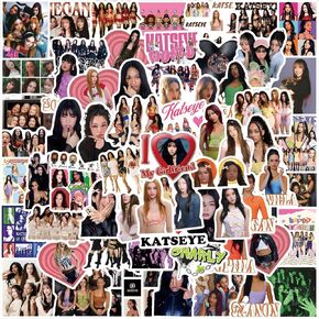 120 PCS KATSEYE Stickers, Waterproof Vinyl Pop Korean Girls Stickers for Laptop Water Bottle, Computer, Skateboard, Phone DIY Decals for Teens Adults in Saudi Arabia