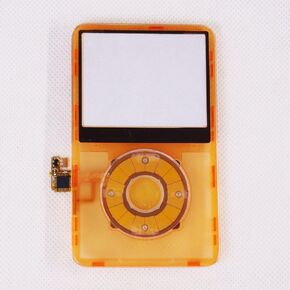 لوحة أمامية بديلة برتقالية شفافة مع عجلة نقر مع زر مركزي لجهاز iPod Video 5th/5.5th 30GB 60GB 80GB Gen in Kuwait