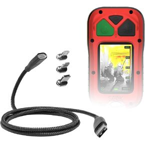 كابل BoxWave متوافق مع Seek Thermal FirePRO 300 - كابل MagnetoSnap PD AllCharge (100 واط)، شحن مغناطيسي مضفر USB من النوع C Micro - أسود نفاث in Kuwait