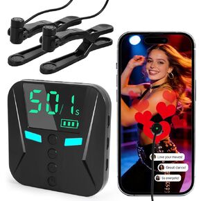 جهاز PAWFECTJEE Auto Clicker لهاتف iPhone Android، أداة التقاط شاشة الألعاب مع 50 نقرة/ثانية، وضع فائق البطء، متوافق مع iOS iPad، الإعجابات المباشرة والمكافآت (وحدة تحكم مع رأسي نقر) in Kuwait