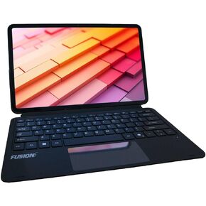 حافظة لوحة مفاتيح لرسو السفن للكمبيوتر اللوحي Fusion5 Helios مقاس 12.1 بوصة - لوحة مفاتيح POGO مغناطيسية قابلة للفصل مع لوحة لمس دقيقة - غطاء كمبيوتر لوحي 2 في 1 مع مسند قابل للتعديل - كتابة صامتة ومريحة in Kuwait