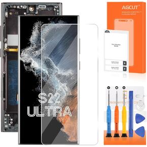 INCELL لهاتف Samsung Galaxy S22 Ultra استبدال الشاشة لهاتف Samsung S22 Ultra LCD Display S908B S908U LCD محول الأرقام شاشة تعمل باللمس مجموعة إصلاح التجميع مع الإطار in Kuwait