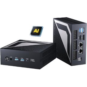 Thdeukoty Mini PC AMD Ryzen AI 9 HX 370، 64G DDR5 4TB SSD، أجهزة كمبيوتر الألعاب المكتبية مع شبكة LAN مزدوجة 2.5G، Oculink، Win 11 Pro، WiFi 7، BT 5.4، دعم العرض الثلاثي، VESA، رمادي in Saudi Arabia