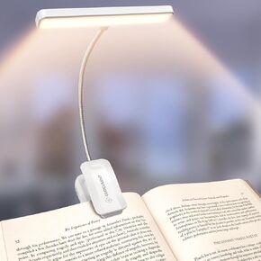 Glocusent 630nm Red Light Reading Light, 26 LED Zero Blue Light Book Lamp | Eye-Care 3 Amber Colors & Brightness Dimmable, Pocket Clip on Lamp, Gifts for Book Lovers, New Mom, Nurse, Men, Women, Travel in Saudi Arabia