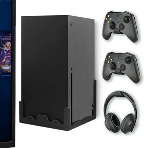 مجموعة أدوات التثبيت على الحائط من GETYEA لأجهزة Xbox Series X-Steel حامل رف تثبيت على الحائط مع 3 حاملات تحكم قابلة للفصل - قم بتخزين وحدة التحكم Xbox X الخاصة بك بأمان بالقرب من التلفزيون أو خلفه in Kuwait