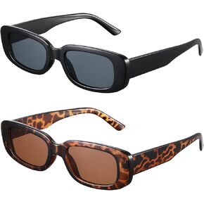 Frienda 10 Pairs Small Rectangle Sunglasses Women Retro Square Glasses 90s Vintage Sunglasses Trendy for Festival Party Decor in Saudi Arabia