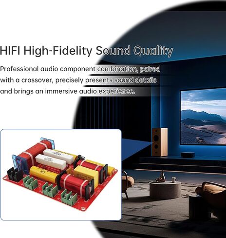 3 Way Crossover for Speaker, 250W 4-8 Ω Treble Alto Bass 3 Way HiFi Home Speakers Audio Frequency Divider, HiFi Speaker Crossover in Saudi Arabia