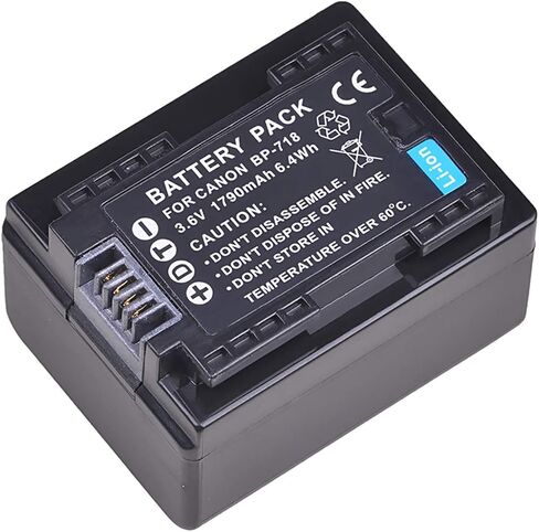 Battery Pack and LCD USB Travel Charger for Canon VIXIA HF R600 R700 R800 HD Camcorder in Saudi Arabia